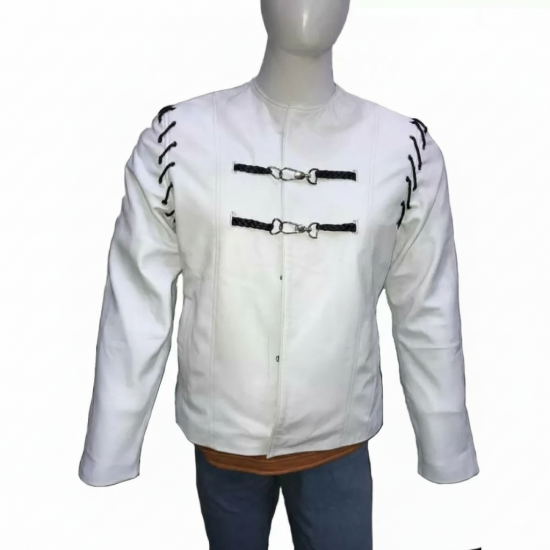 King Arthur Legend Sword Charlie Hunnam White Jacket