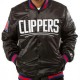 LA Clippers Starter Black Bomber Jacket LA Clippers Starter Black Bomber Jacket