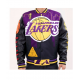 Los Angeles Lakers Black Pyramid Letterman Jacket Los Angeles Lakers Black Pyramid Letterman Jacket