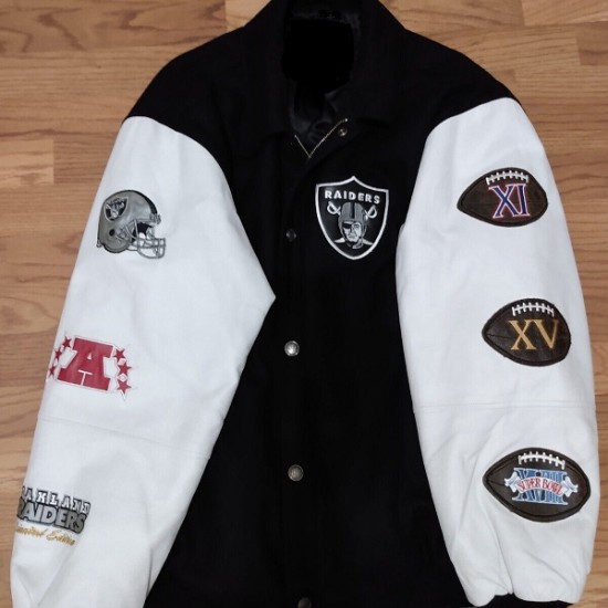 Las Vegas Oakland Raiders Superbowl Leather Jacket Las Vegas Oakland Raiders Superbowl Leather Jacket