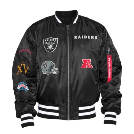 Las Vegas Raiders X New Era MA-1 Bomber Jacket Las Vegas Raiders X New Era MA-1 Bomber Jacket