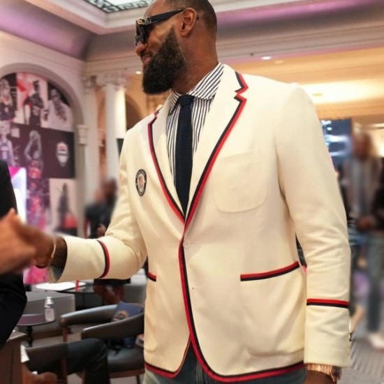 LeBron James Paris Olympics Team USA Blazer LeBron James Paris Olympics Team USA Blazer