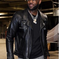 Lebron James Leather Jacket Men Celebrity Jacket