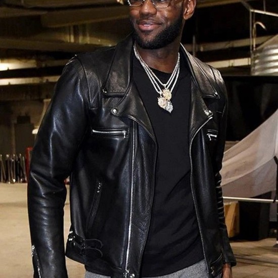 Lebron James Leather Jacket Men Celebrity Jacket