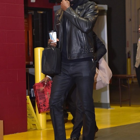 Lebron James Leather Jacket Men Celebrity Jacket