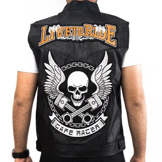 Live To Ride Cafe Racer Vest
