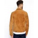 Longmire-Sheriff Men's Brown Suede Leather Jacket