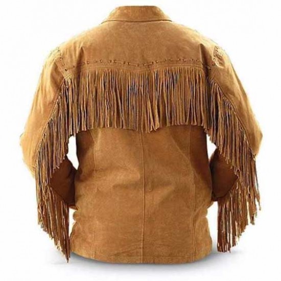 Longmire-Sheriff Men's Cowboy Suede Leather Jacket Western Coat Longmire-Sheriff Men's Cowboy Suede Leather Jacket Western Coat