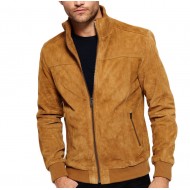 Longmire-Sheriff New Men's Brown Suede Leather Jacket            