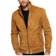 Longmire-Sheriff New Men's Brown Suede Leather Jacket            