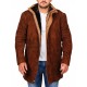 Sheriff Walt Robert Taylor Real Suede Leather Coat