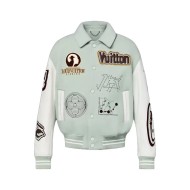 LV Aqua Varsity Jacket