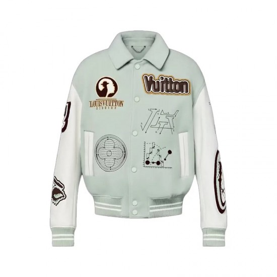 LV Aqua Varsity Jacket LV Aqua Varsity Jacket