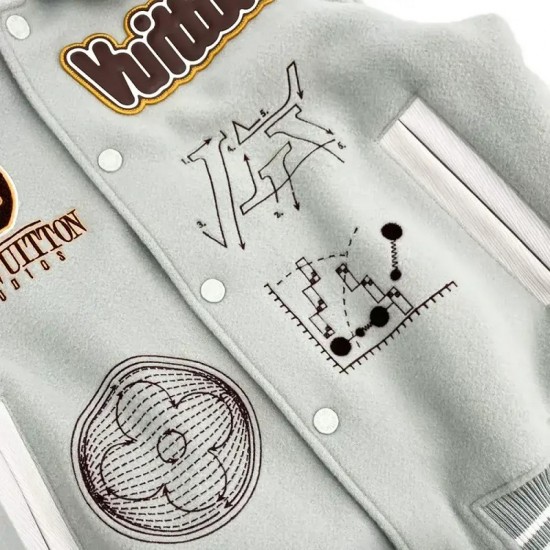 LV Aqua Varsity Jacket LV Aqua Varsity Jacket