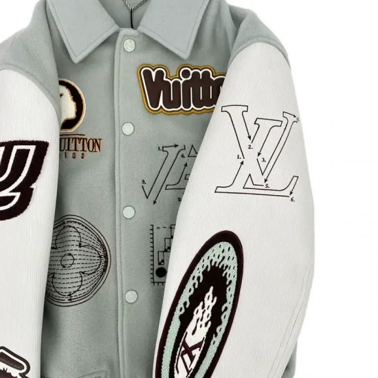 LV Aqua Varsity Jacket LV Aqua Varsity Jacket