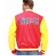 Red M Logo Letterman MJ Thriller Bomber Varsity Jacket Michael Jackson Thriller Jacket Red M Logo Letterman MJ Thriller Bomber Varsity Jacket Michael Jackson Thriller Jacket