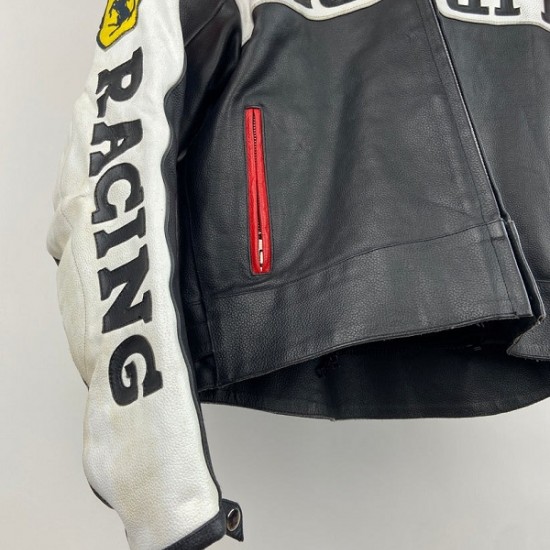 MS Ferrari Racing Leather Jacket MS Ferrari Racing Leather Jacket