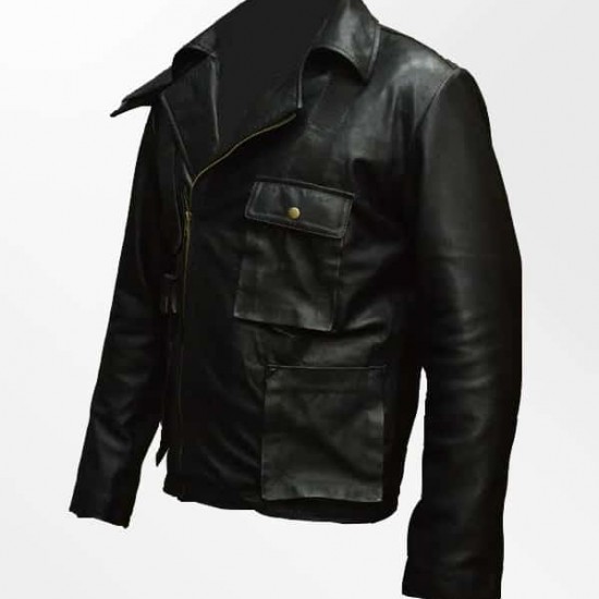 Mad Max Black Biker Leather Jacket