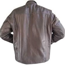 Marche Sydney Mens Sw Biker Brown Leather Jacket