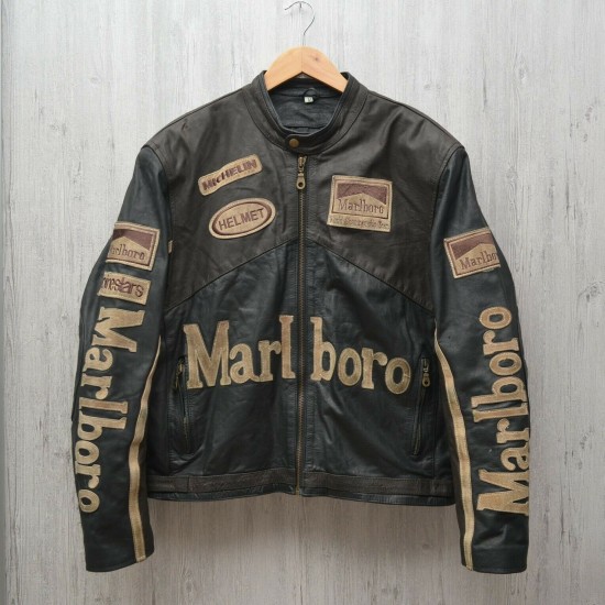 Marlboro Racing Black Leather Jacket Marlboro Racing Black Leather Jacket