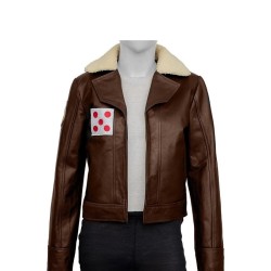 Mary Elizabeth Winstead Ahsoka Hera Syndulla Brown Leather Jacket