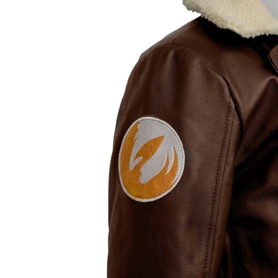 Mary Elizabeth Winstead Ahsoka Hera Syndulla Brown Leather Jacket
