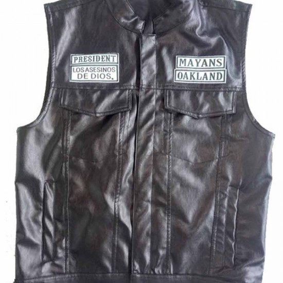 Mayans MC Ezekiel Reyes Leather Vest Mayans MC Ezekiel Reyes Leather Vest