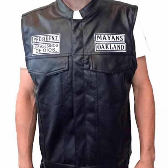 Mayans MC Ezekiel Reyes Leather Vest Mayans MC Ezekiel Reyes Leather Vest