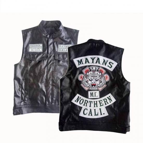 Mayans MC Ezekiel Reyes Leather Vest
