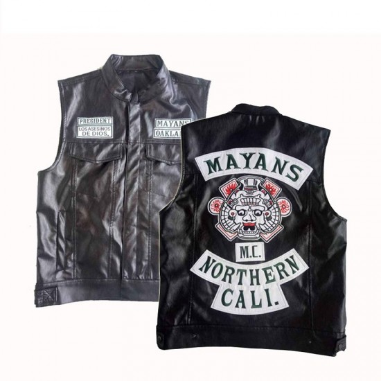 Mayans MC Ezekiel Reyes Leather Vest Mayans MC Ezekiel Reyes Leather Vest