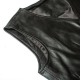 Men Black Simple Leather Vest Men Black Simple Leather Vest