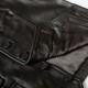 Men Black Simple Leather Vest