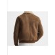 Men Winter Brown Shearling Jacket Men Winter Brown Shearling Jacket