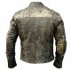 Men's Antique Black Cafe Racer Vintage Distressed Retro Biker Leather Jacket Men's Antique Black Cafe Racer Vintage Distressed Retro Biker Leather Jacket