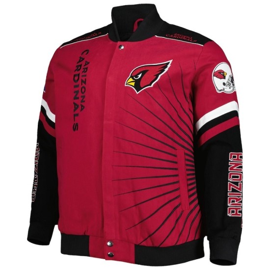 Mens Arizona Cardinals Carl Banks Extreme Redzone Varsity Jacket