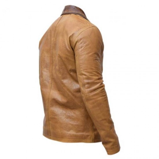 Men's Arthur Morgan Genuine Leather Jacket Coat   