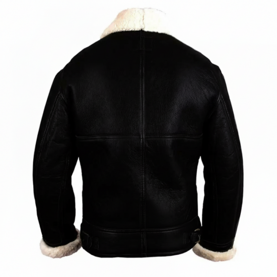Men's Aviator B3 Ginger Sheepskin Leather Bomber Jacket