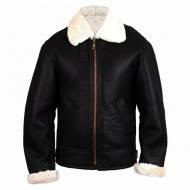 Men's Aviator B3 Ginger Sheepskin Leather Bomber Jacket