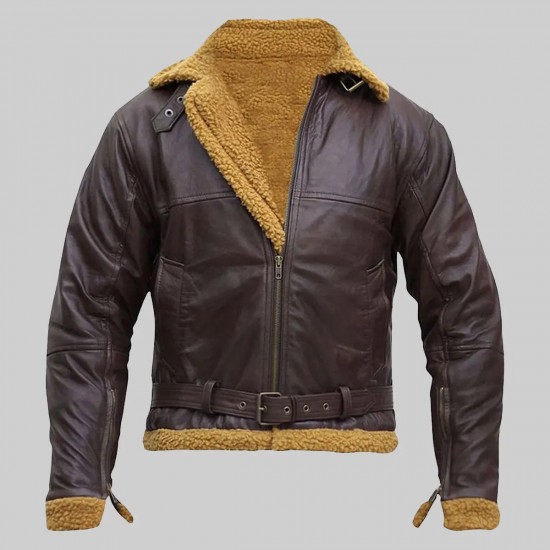 Men's Aviator B3 Vintage Brown Leather Jacket Mens Aviator B3 Vintage Brown Leather Jacket