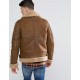 Mens Aviator Brown Leather Jacket With Faux Shearling Mens Aviator Brown Leather Jacket With Faux Shearling