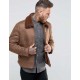 Mens B3 Faux Shearling Brown Leather Jacket Mens B3 Faux Shearling Brown Leather Jacket