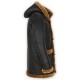 Men's Black Leather Sheepskin Duffle Shearling Coat Men's Black Leather Sheepskin Duffle Shearling Coat