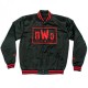 Men's Black with Red Bomber New World Order Jacket Mens Black with Red Bomber New World Order Jacket