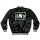 Men's Black with White Bomber New World Order Jacket Mens Black with White Bomber New World Order Jacket
