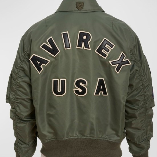 Mens CWU Satin Flight Biker Jacket