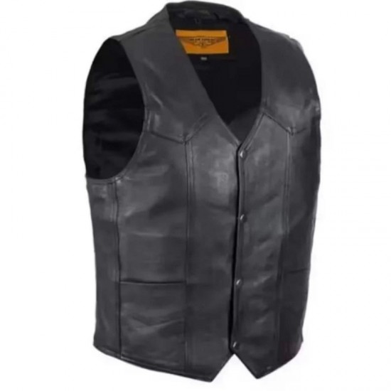 Men's California Hells Angels Leather Vest Men's California Hells Angels Leather Vest
