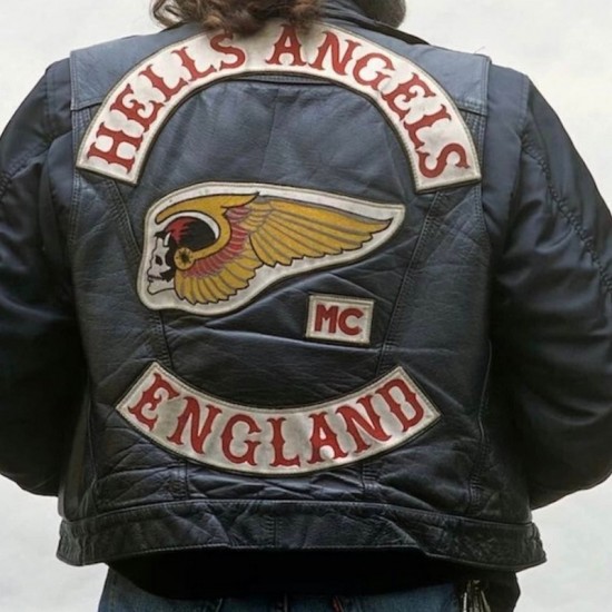 Men's California Hells Angels Leather Vest Men's California Hells Angels Leather Vest