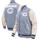 Men's Chicago Bears Pro Standard Denim Varsity Jacket Men's Chicago Bears Pro Standard Denim Varsity Jacket