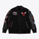 Men's Chicago Bulls Black Out Collection Varsity Jacket Men's Chicago Bulls Black Out Collection Varsity Jacket