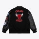 Men's Chicago Bulls Black Out Collection Varsity Jacket Men's Chicago Bulls Black Out Collection Varsity Jacket